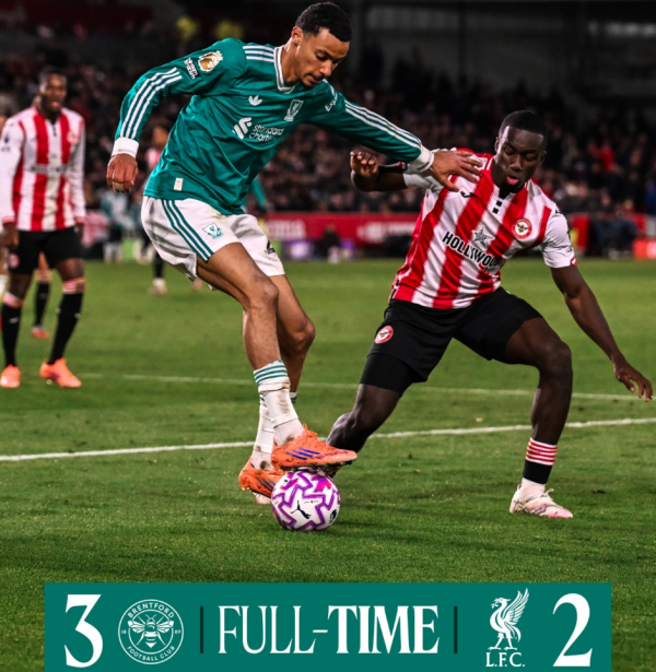 尚红网  高开低走! 利物浦遭遇英超四连败, 斯洛特帅位亮红灯